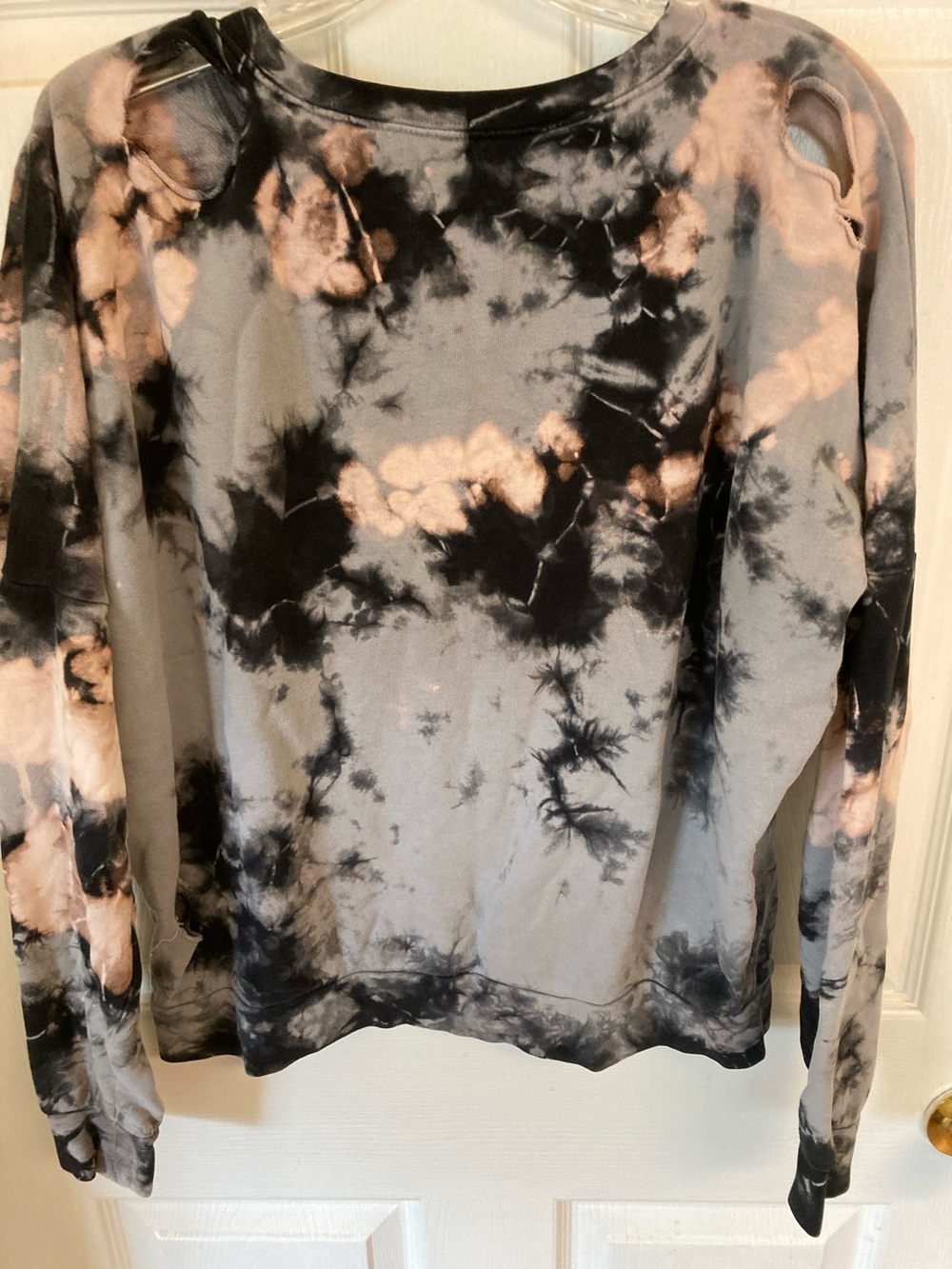 Affliction Black & Beige Tie-Dye Logo Sweatshirt - Picture 9 of 16